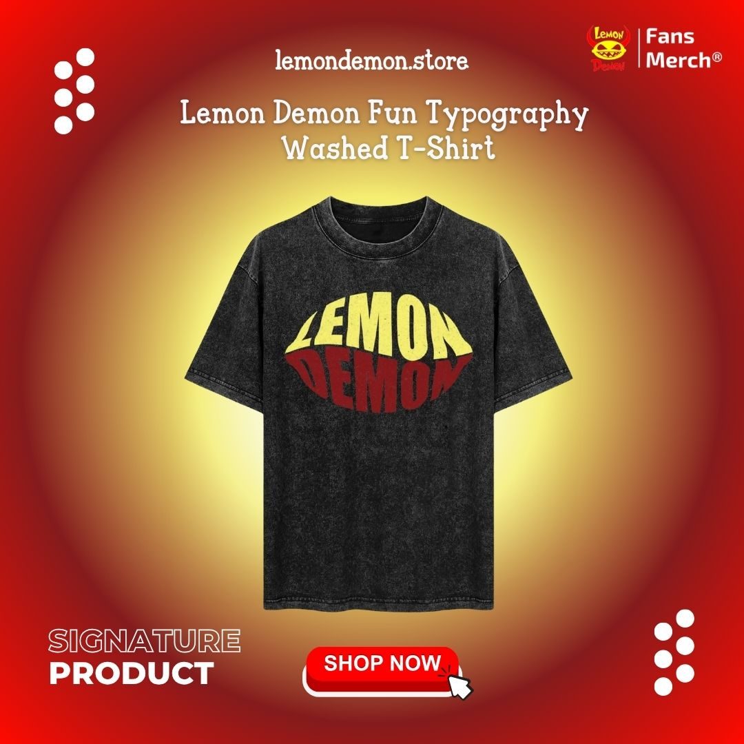 Lemon Demon Fun Typography PTTT2206 T-Shirt 